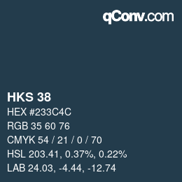 Color code: HKS 38 | qconv.com