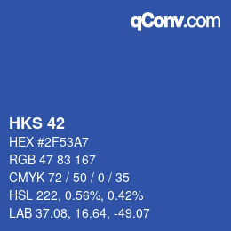 Color code: HKS 42 | qconv.com