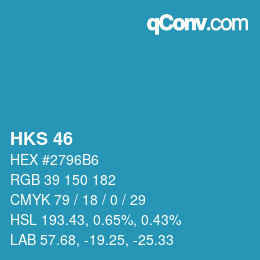 颜色代码: HKS 46 | qconv.com