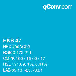 颜色代码: HKS 47 | qconv.com