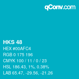 颜色代码: HKS 48 | qconv.com