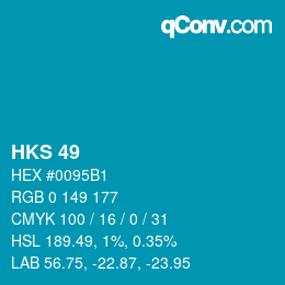 颜色代码: HKS 49 | qconv.com
