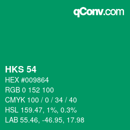Code couleur: HKS 54 | qconv.com