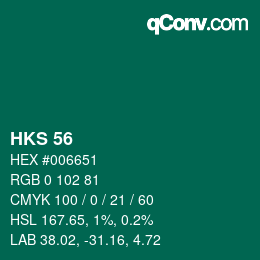 颜色代码: HKS 56 | qconv.com
