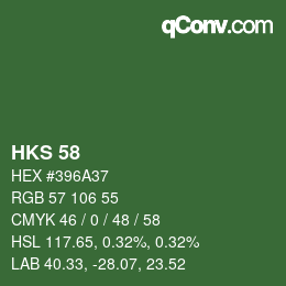 颜色代码: HKS 58 | qconv.com