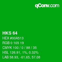 颜色代码: HKS 64 | qconv.com