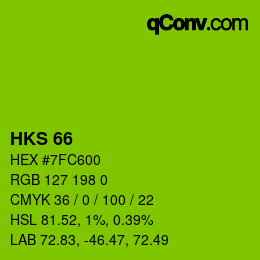 Código de color: HKS 66 | qconv.com