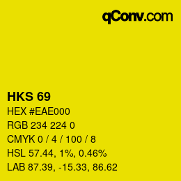 颜色代码: HKS 69 | qconv.com