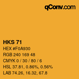 Código de color: HKS 71 | qconv.com