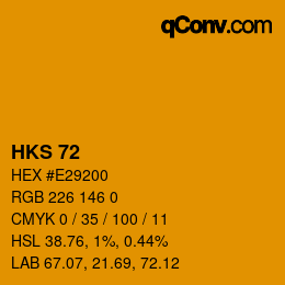 颜色代码: HKS 72 | qconv.com