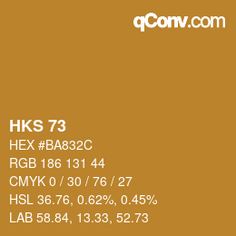 颜色代码: HKS 73 | qconv.com