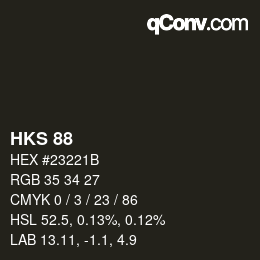 颜色代码: HKS 88 | qconv.com