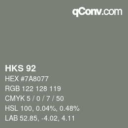 Farbcode: HKS 92 | qconv.com