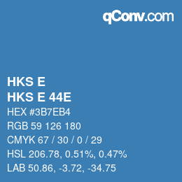 Farbcode: HKS E - HKS E 44E | qconv.com