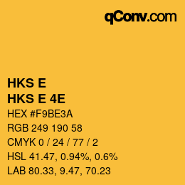 Code couleur: HKS E - HKS E 4E | qconv.com