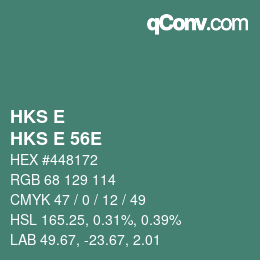 カラーコード: HKS E - HKS E 56E | qconv.com