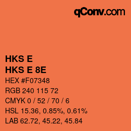 Farbcode: HKS E - HKS E 8E | qconv.com