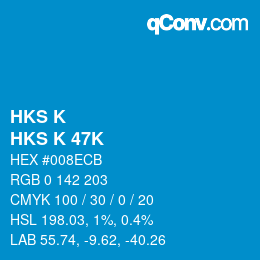 Farbcode: HKS K - HKS K 47K | qconv.com