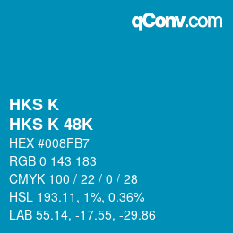 Farbcode: HKS K - HKS K 48K | qconv.com