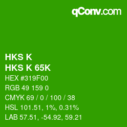 Farbcode: HKS K - HKS K 65K | qconv.com