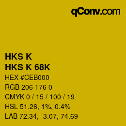 カラーコード: HKS K - HKS K 68K | qconv.com