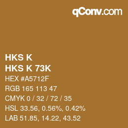 Farbcode: HKS K - HKS K 73K | qconv.com