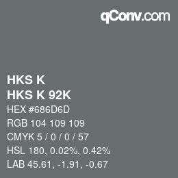 Farbcode: HKS K - HKS K 92K | qconv.com