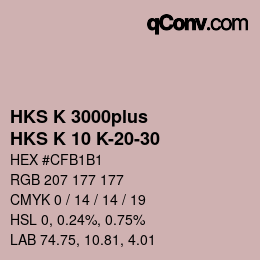 カラーコード: HKS K 3000plus - HKS K 10 K-20-30 | qconv.com