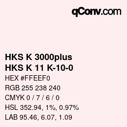 Farbcode: HKS K 3000plus - HKS K 11 K-10-0 | qconv.com