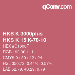 カラーコード: HKS K 3000plus - HKS K 15 K-70-10 | qconv.com