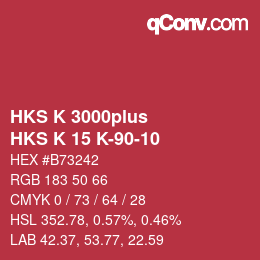 カラーコード: HKS K 3000plus - HKS K 15 K-90-10 | qconv.com