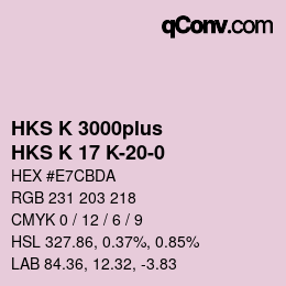 カラーコード: HKS K 3000plus - HKS K 17 K-20-0 | qconv.com
