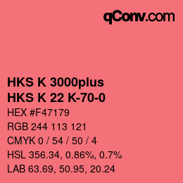 カラーコード: HKS K 3000plus - HKS K 22 K-70-0 | qconv.com