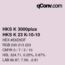 カラーコード: HKS K 3000plus - HKS K 23 K-10-10 | qconv.com