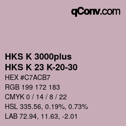 カラーコード: HKS K 3000plus - HKS K 23 K-20-30 | qconv.com