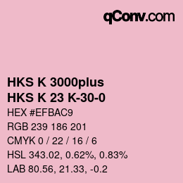 カラーコード: HKS K 3000plus - HKS K 23 K-30-0 | qconv.com