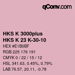 Farbcode: HKS K 3000plus - HKS K 23 K-30-10 | qconv.com