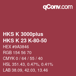 カラーコード: HKS K 3000plus - HKS K 23 K-80-50 | qconv.com