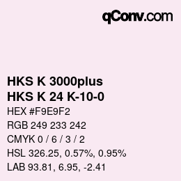 Farbcode: HKS K 3000plus - HKS K 24 K-10-0 | qconv.com