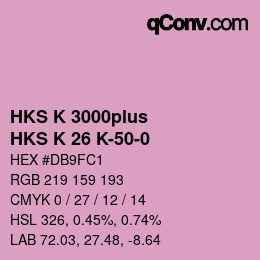 カラーコード: HKS K 3000plus - HKS K 26 K-50-0 | qconv.com