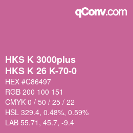 カラーコード: HKS K 3000plus - HKS K 26 K-70-0 | qconv.com