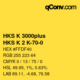 カラーコード: HKS K 3000plus - HKS K 2 K-70-0 | qconv.com