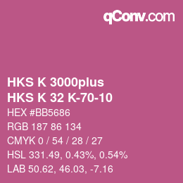 カラーコード: HKS K 3000plus - HKS K 32 K-70-10 | qconv.com