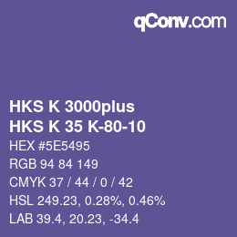 カラーコード: HKS K 3000plus - HKS K 35 K-80-10 | qconv.com