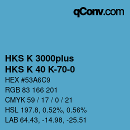 カラーコード: HKS K 3000plus - HKS K 40 K-70-0 | qconv.com