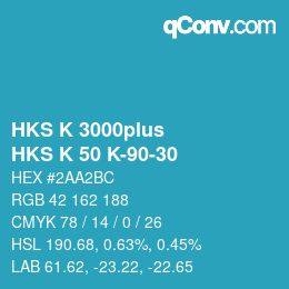 カラーコード: HKS K 3000plus - HKS K 50 K-90-30 | qconv.com