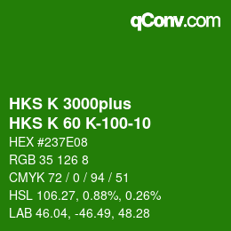カラーコード: HKS K 3000plus - HKS K 60 K-100-10 | qconv.com