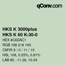 カラーコード: HKS K 3000plus - HKS K 60 K-30-0 | qconv.com