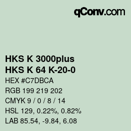 カラーコード: HKS K 3000plus - HKS K 64 K-20-0 | qconv.com