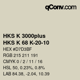 カラーコード: HKS K 3000plus - HKS K 68 K-20-10 | qconv.com